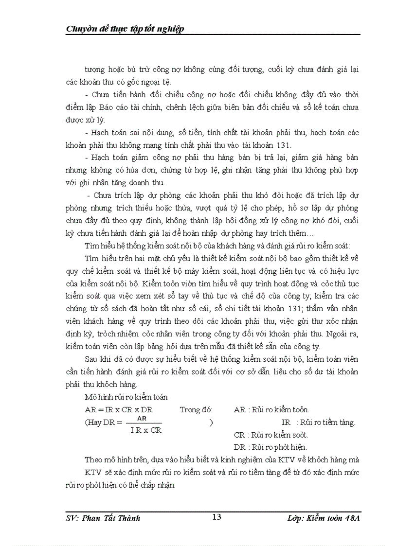 image for page Hoàn thiện quy trình kiểm toán khoản phải thu trong kiểm toán báo cáo tài chính do công ty kiểm toán PKF thực hiện