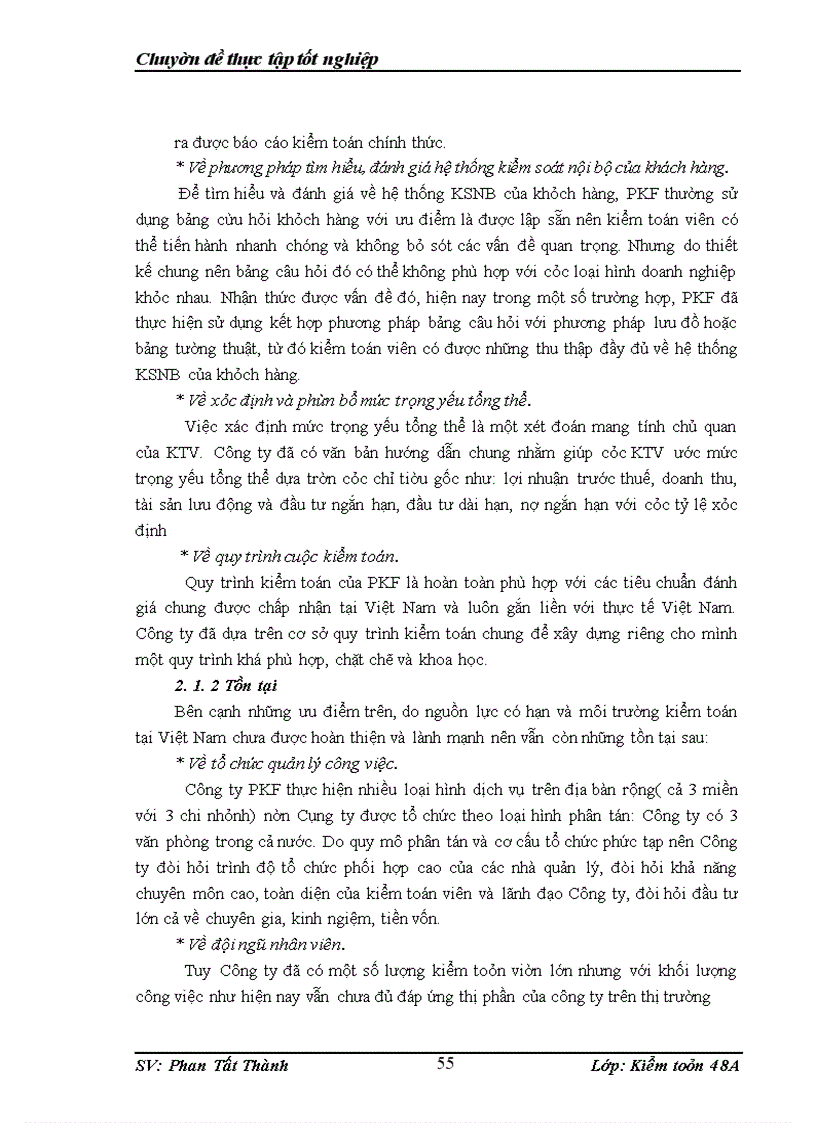 image for page Hoàn thiện quy trình kiểm toán khoản phải thu trong kiểm toán báo cáo tài chính do công ty kiểm toán PKF thực hiện