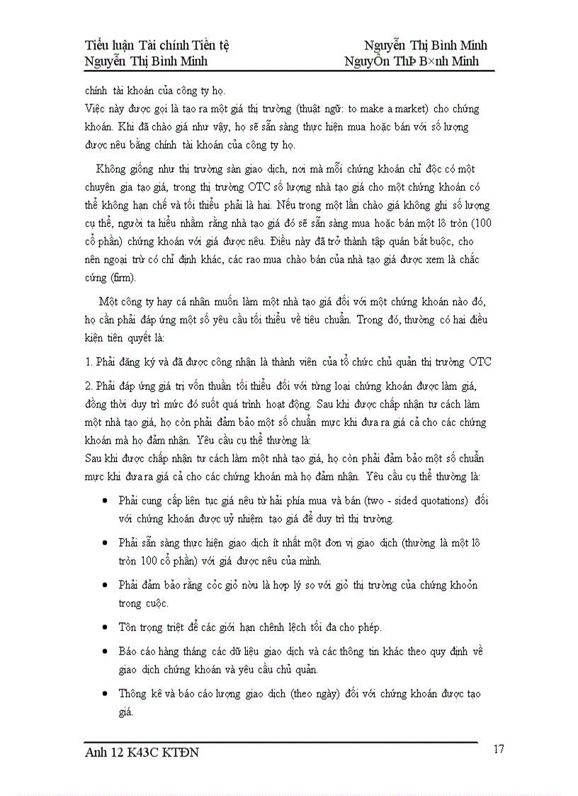 image for page Hoạt động của thị trường OTC trong thời gian gần đây: