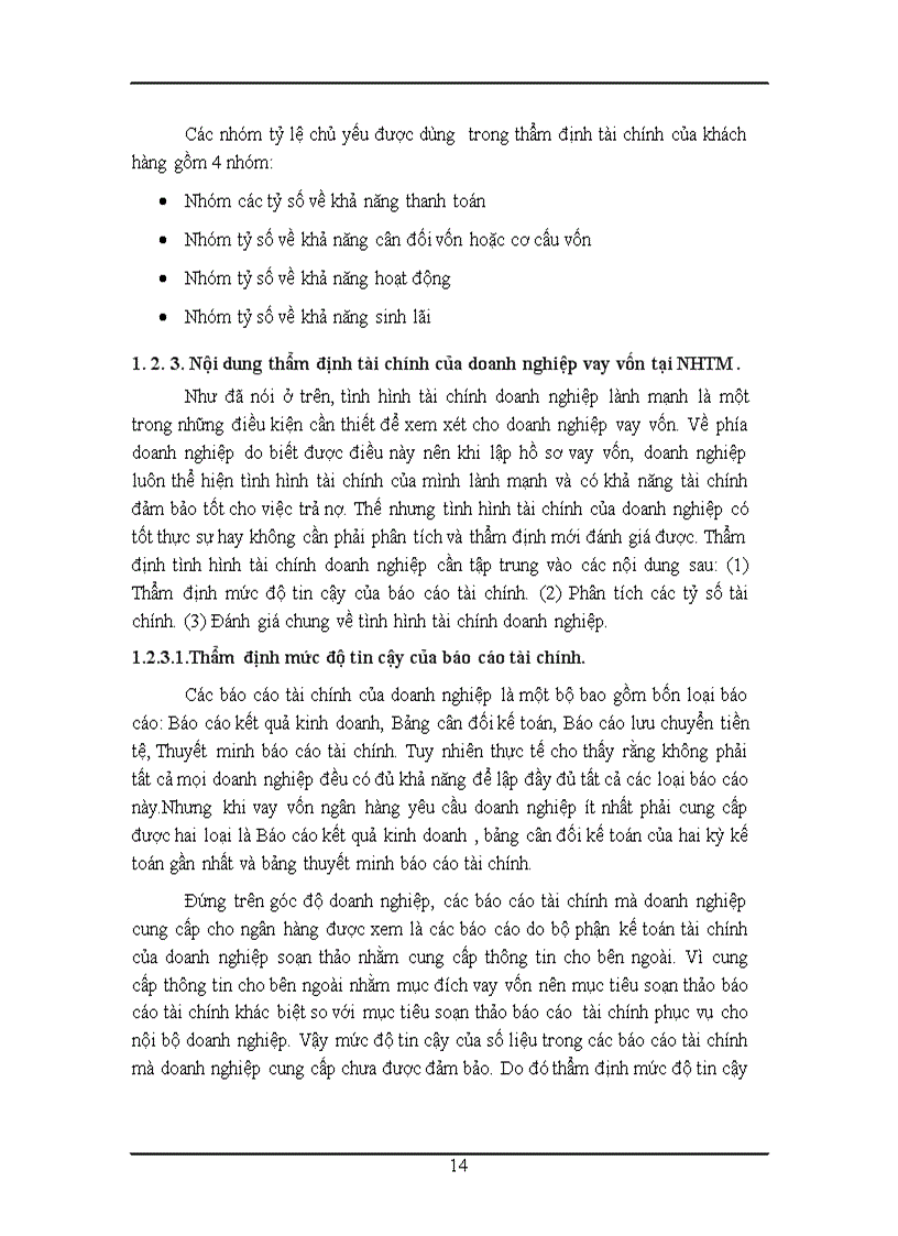 image for page Thực trạng thẩm định tài chính doanh nghiệp vay vốn tại VPBANK