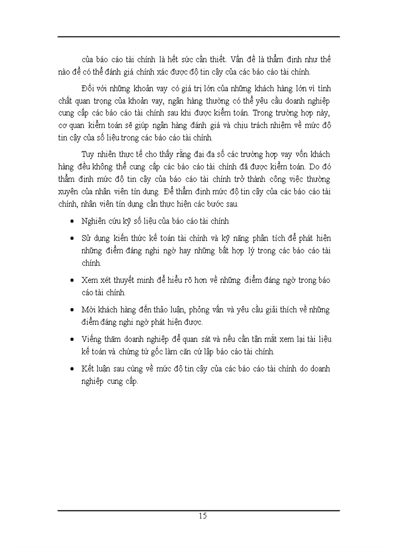 image for page Thực trạng thẩm định tài chính doanh nghiệp vay vốn tại VPBANK