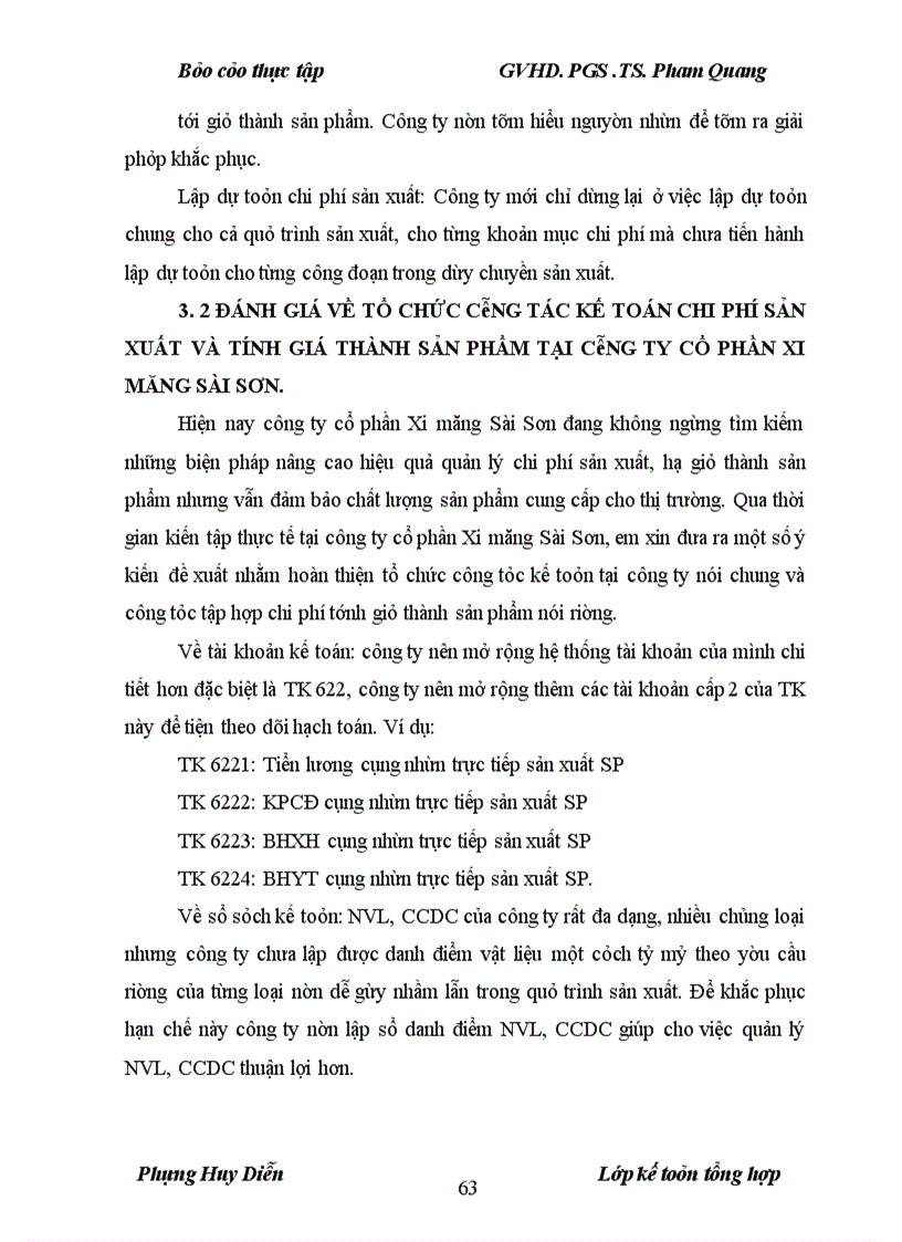 image for page Hoàn thiện kế toán chi phí sản xuất và tính giá thành sản phẩm tại Công ty Cổ phần xi măng Sài Sơn