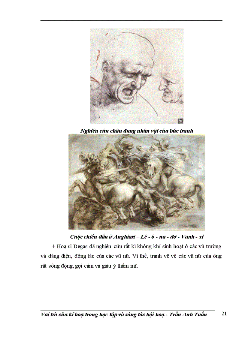 image for page Vai trò của kí hoạ trong học tập và sáng tác hội hoạ