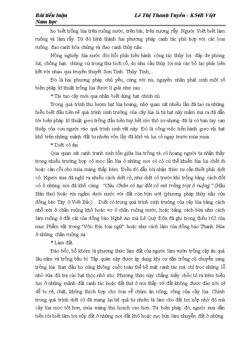 image for page Phương thức kĩ thuật trồng lúa của người Việt cổ