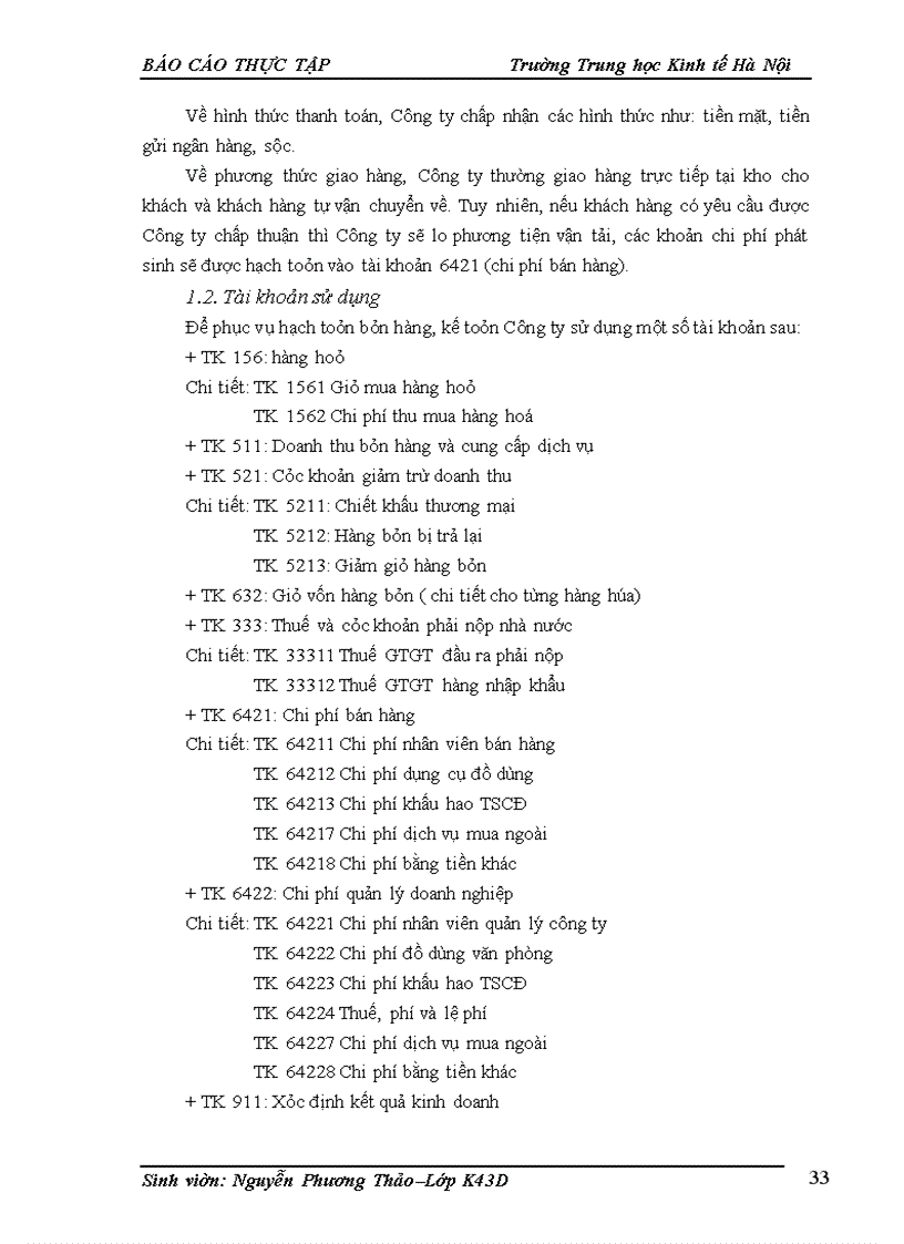 image for page Kế toán bán hàng và xác định kết quả bán hàng ở Công ty TNHH Lệ Bình