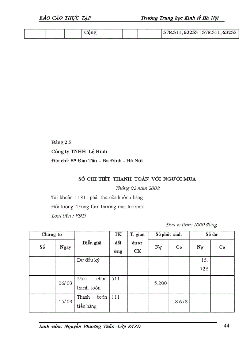 image for page Kế toán bán hàng và xác định kết quả bán hàng ở Công ty TNHH Lệ Bình