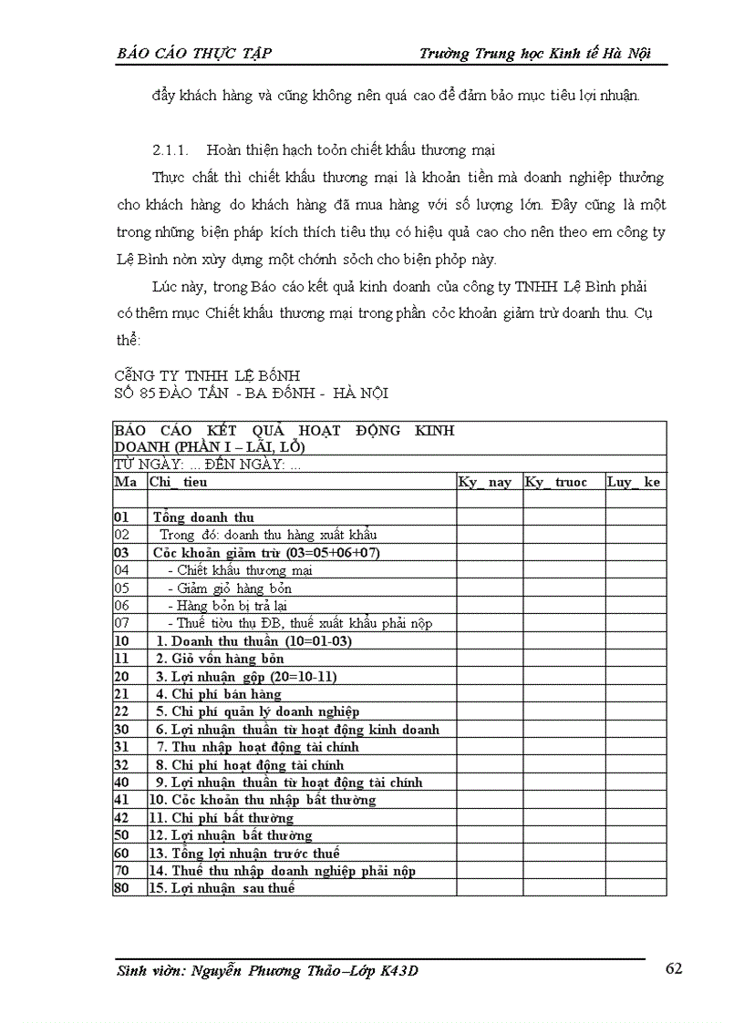 image for page Kế toán bán hàng và xác định kết quả bán hàng ở Công ty TNHH Lệ Bình