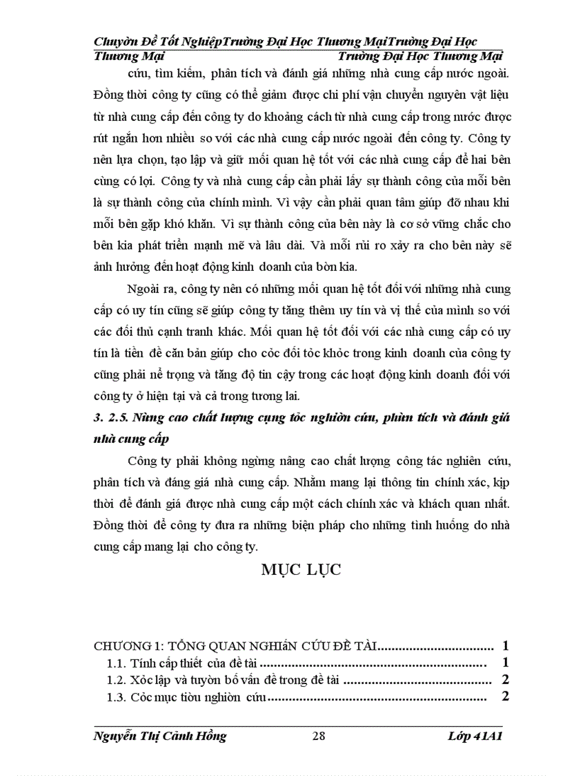 image for page Nghiên cứu ảnh hưởng của yếu tố khách hàng và nhà cung cấp nhằm hoàn thiện công tác quản trị tại công ty Đông Đô – BQP