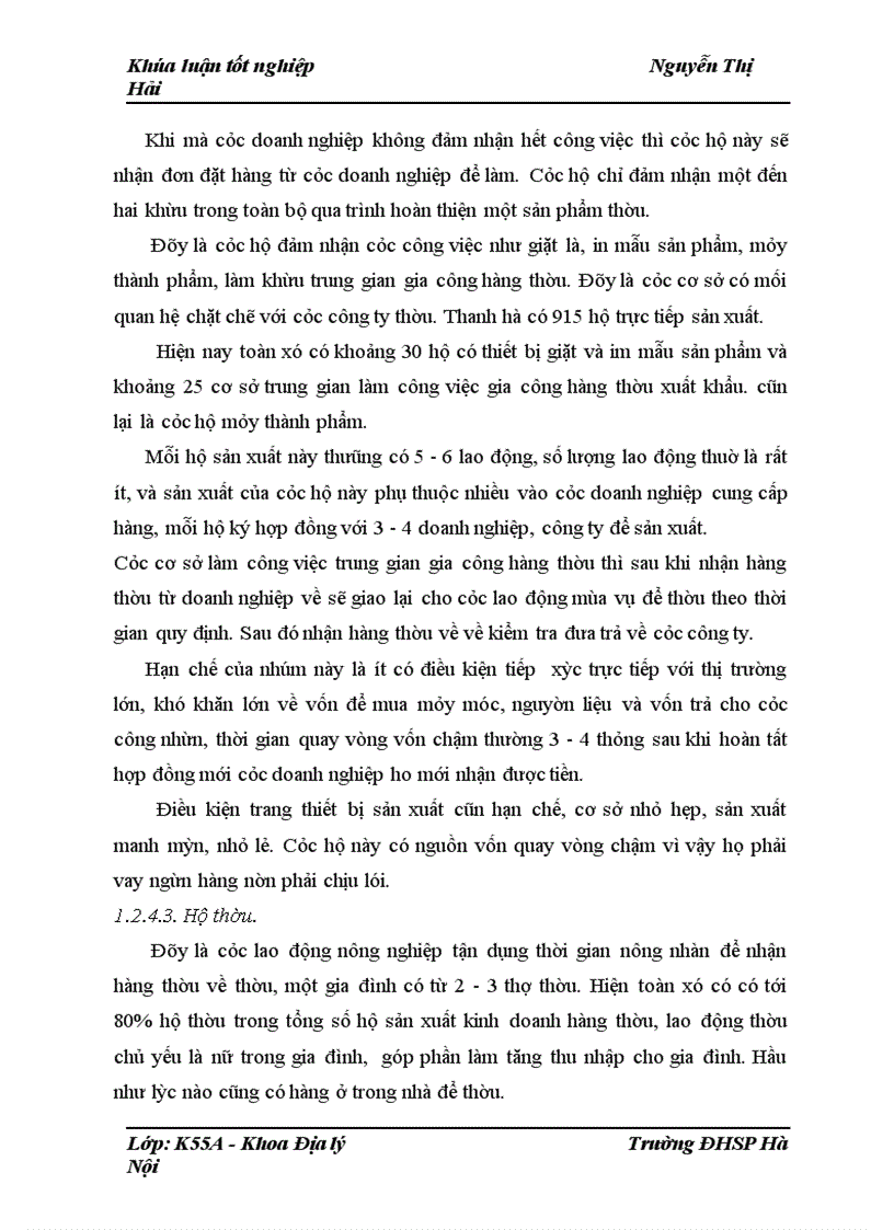image for page Hiện trạng sản xuất và vấn đề thị trường tiêu thụ của làng nghề thêu ren Thanh Hà
