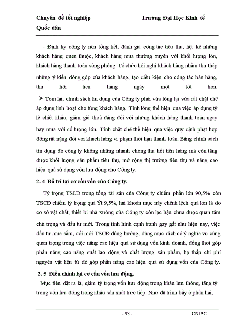 image for page Vốn lưu động và hiệu quả sử dụng vốn lưu động của Công ty Cổ phần Thành Trung