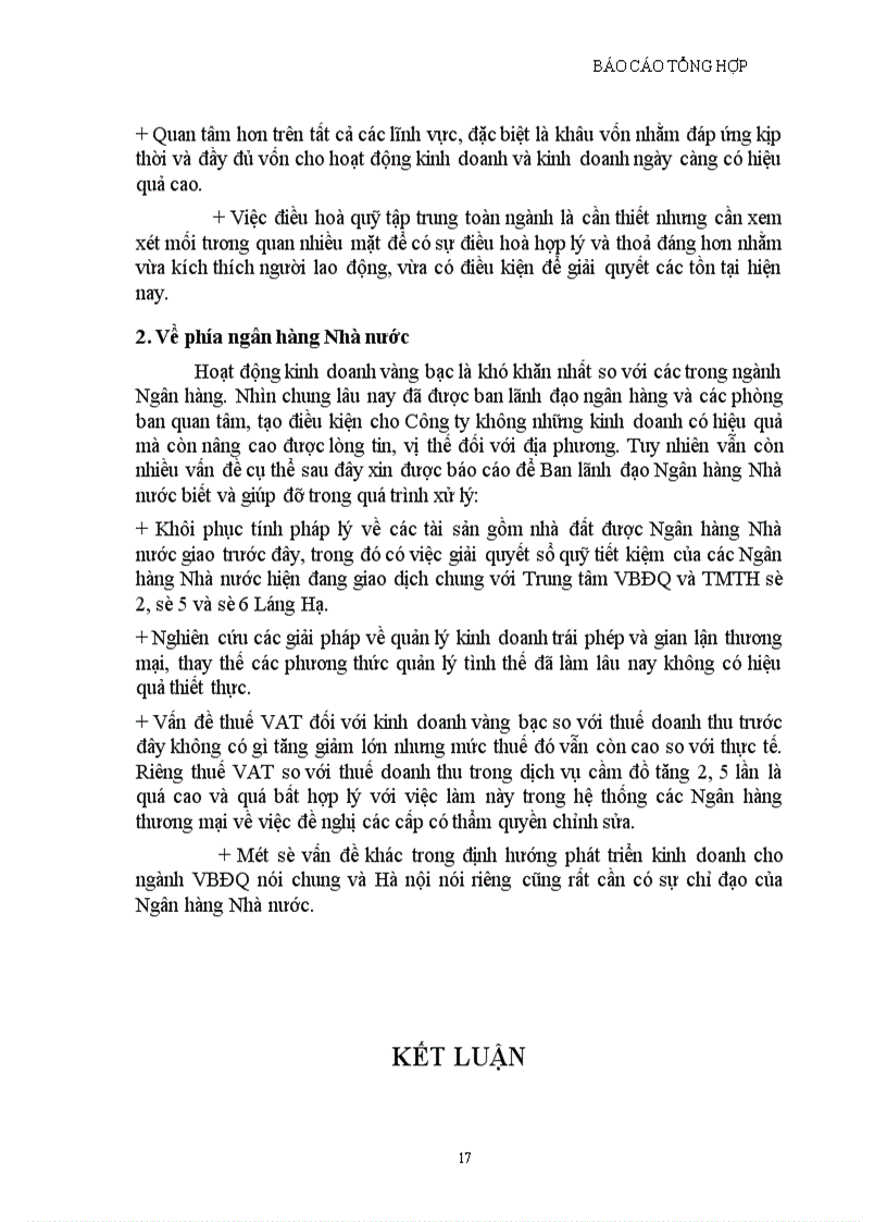 image for page Hoạt động kinh doanh của Công ty Vàng bạc đá quý Tp Hà nội