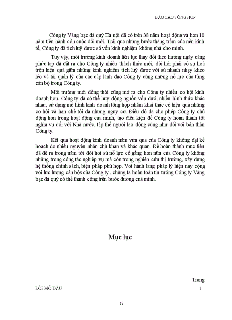 image for page Hoạt động kinh doanh của Công ty Vàng bạc đá quý Tp Hà nội