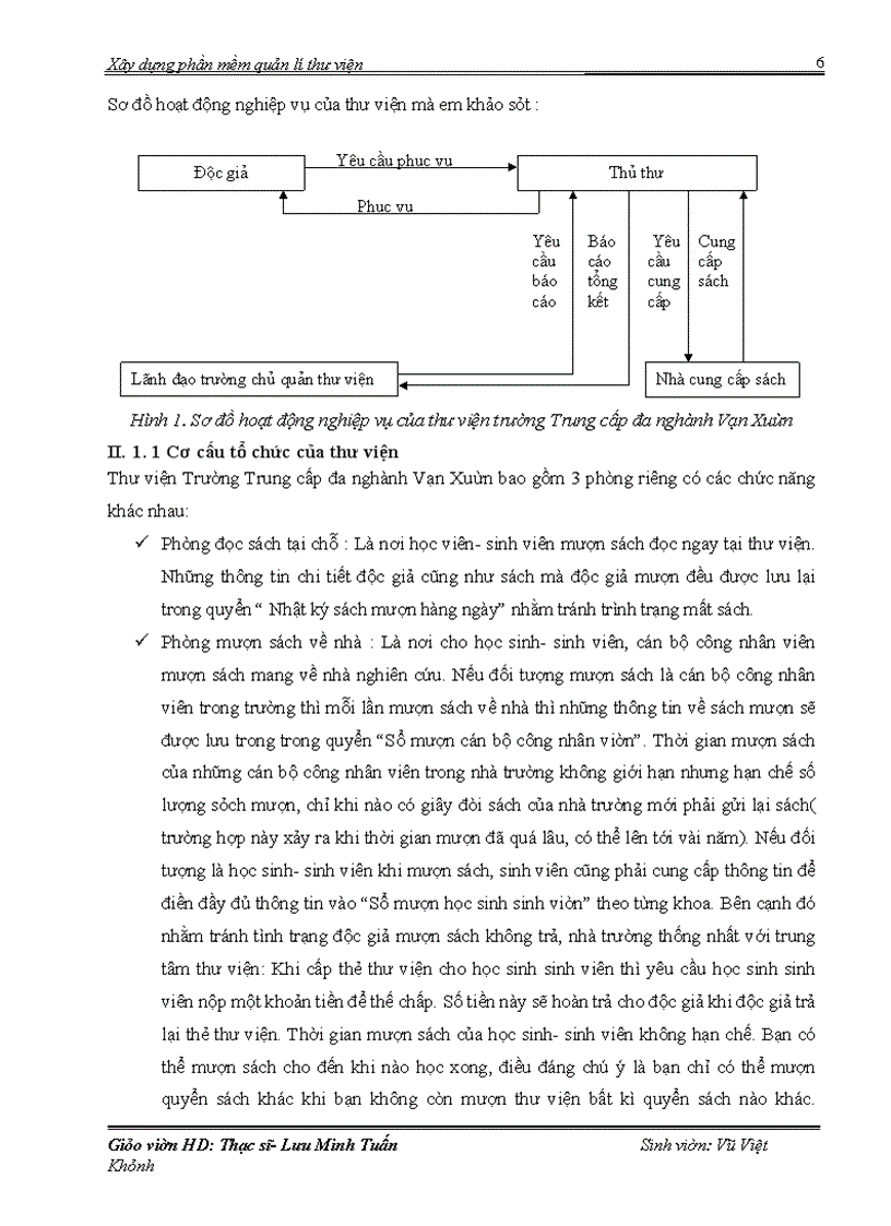 image for page Ứng dụng tin học vào việc quản lí thư viện tai thư viện của trường Trung cấp đa nghành Vạn Xuân