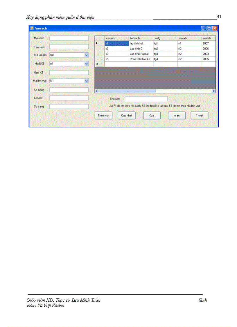 image for page Ứng dụng tin học vào việc quản lí thư viện tai thư viện của trường Trung cấp đa nghành Vạn Xuân