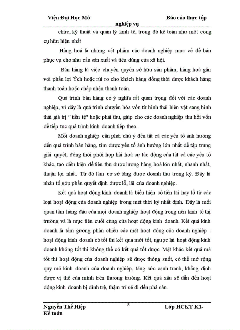 image for page Bán hàng và xác định kết quả kinh doanh tại công ty Cổ phần Điện tử Tin học Viễn thông