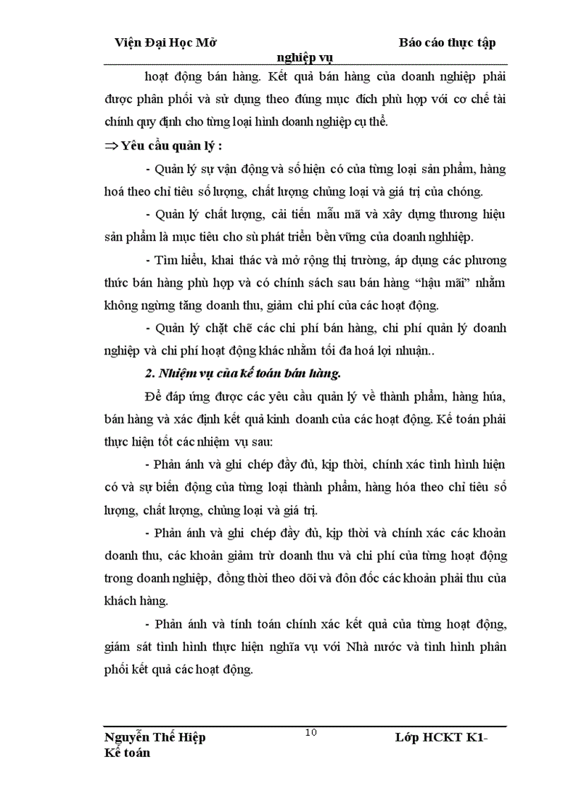 image for page Bán hàng và xác định kết quả kinh doanh tại công ty Cổ phần Điện tử Tin học Viễn thông