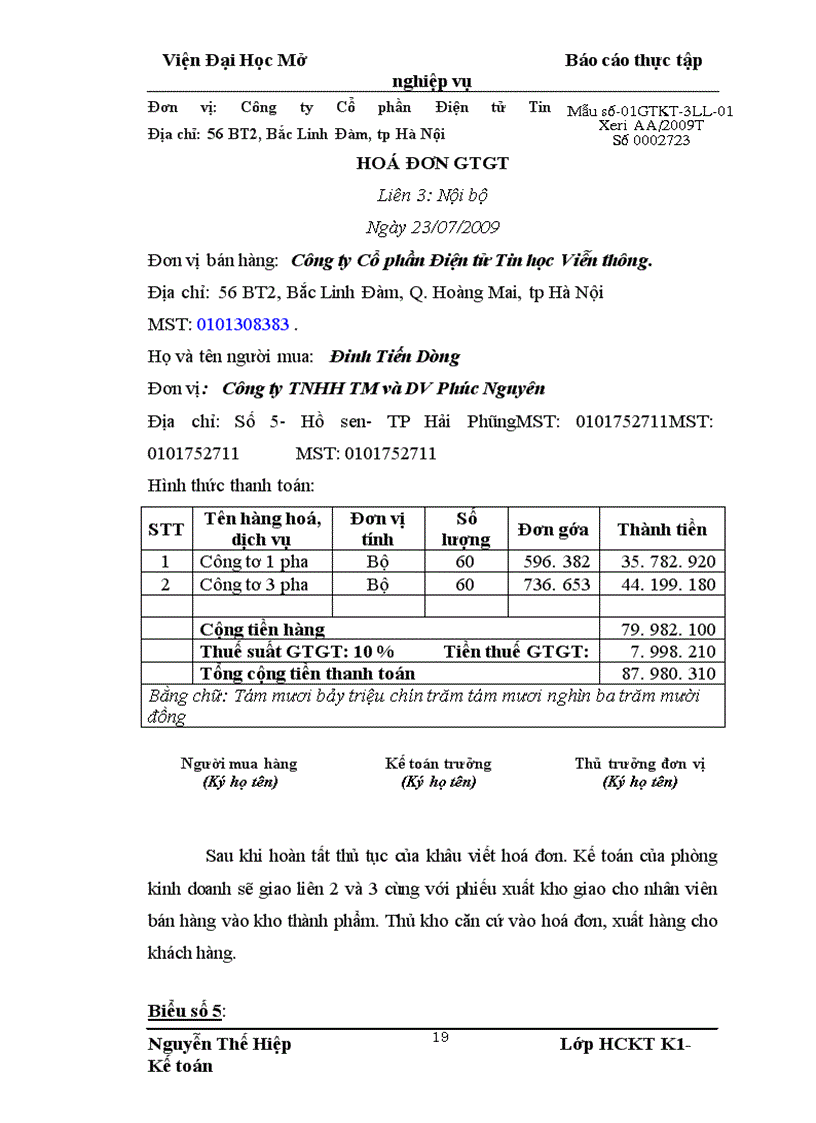 image for page Bán hàng và xác định kết quả kinh doanh tại công ty Cổ phần Điện tử Tin học Viễn thông