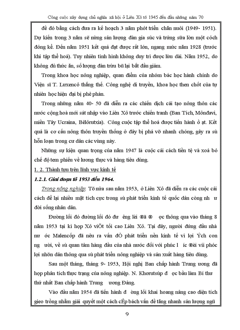 image for page Thành tựu công cuộc xây dựng chủ nghĩa xã hội của Liên Xô trong giai đoạn 1945 đến đầu những năm 70