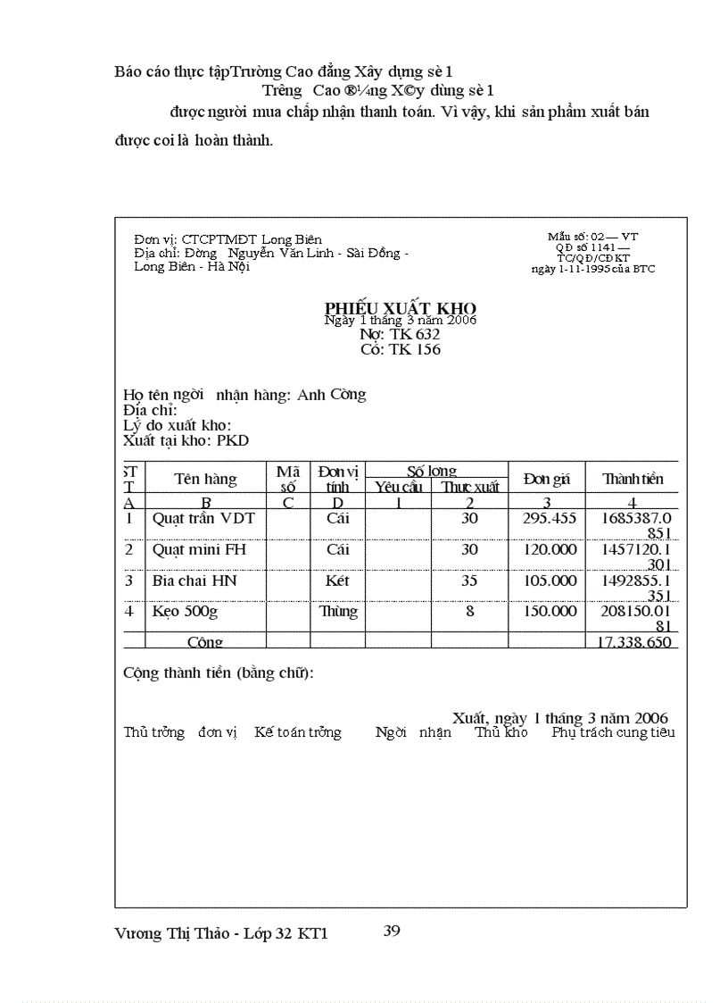 image for page Bán hàng và xác định kết quả kinh doanh cuả Công ty cổ phần thương mại Xuất Nhập khẩu Hưng Việt