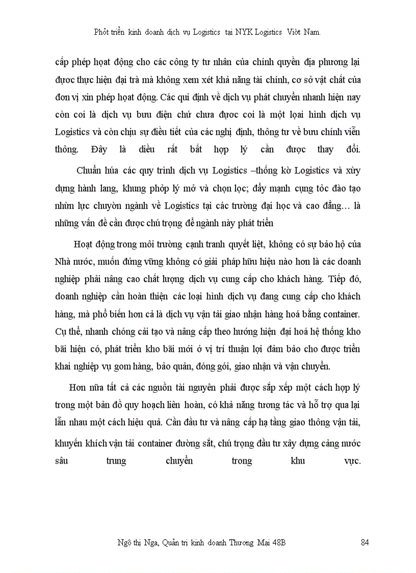 image for page Phát triển kinh doanh dịch vụ Logistics tại công ty NYK Logistics Việt Nam
