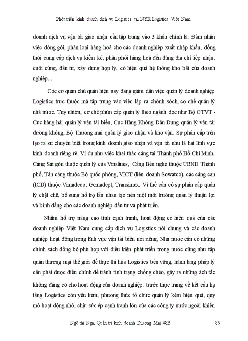 image for page Phát triển kinh doanh dịch vụ Logistics tại công ty NYK Logistics Việt Nam