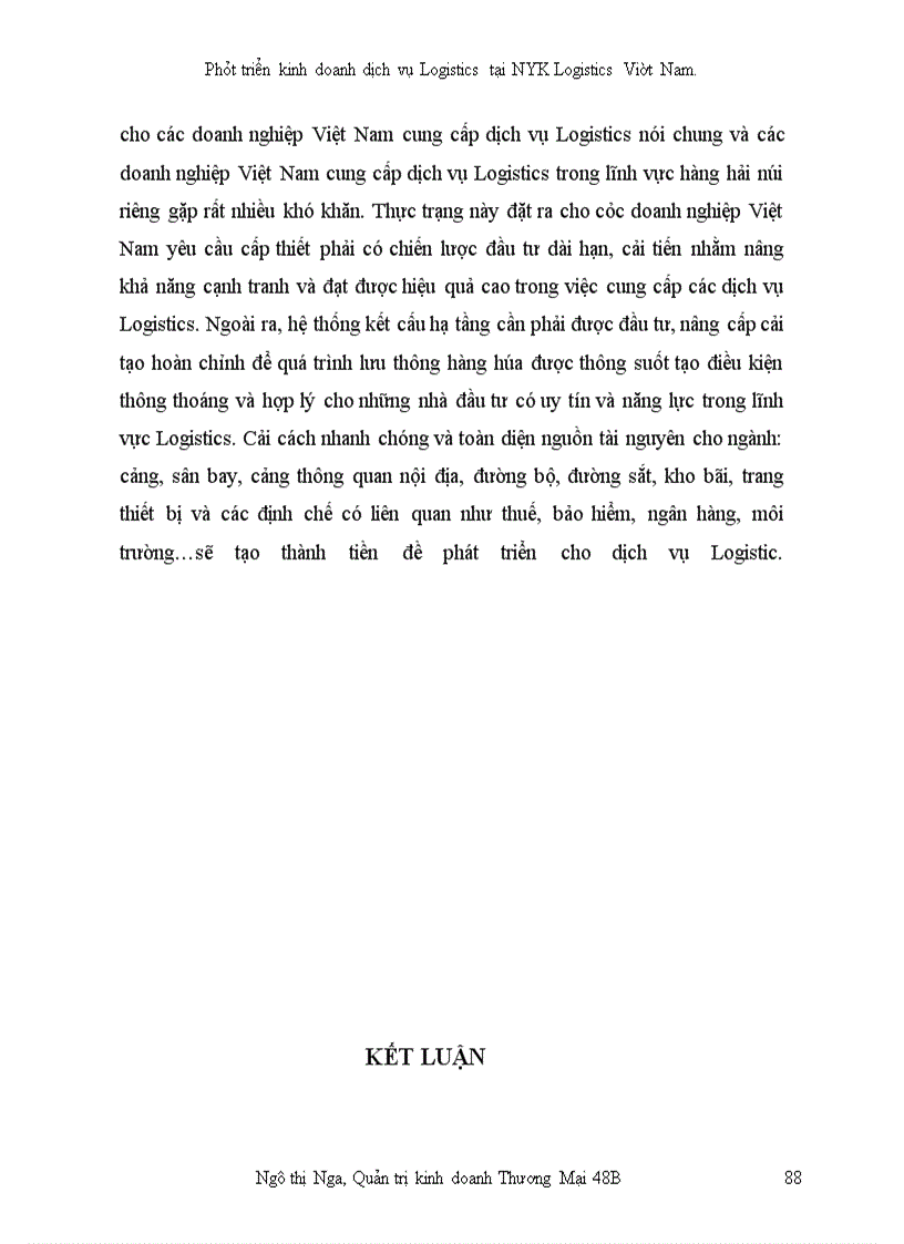 image for page Phát triển kinh doanh dịch vụ Logistics tại công ty NYK Logistics Việt Nam