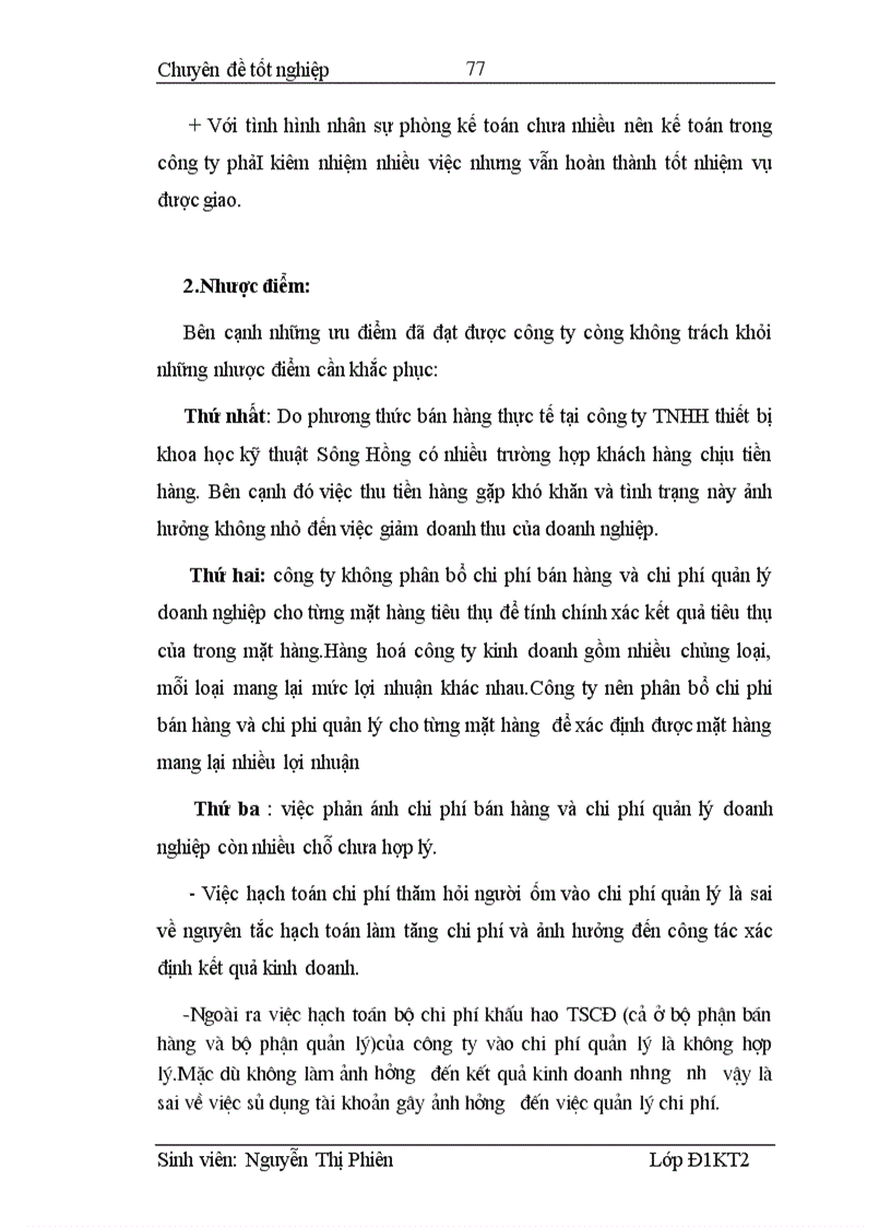 image for page Hoàn thiện kế toán bán hàng và xác định kết quả kinh doanh tại công ty TNHH Thiết bị khoa học kỹ thuật Sông Hồng