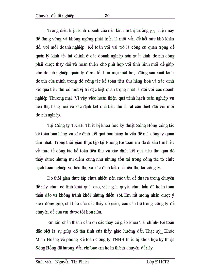 image for page Hoàn thiện kế toán bán hàng và xác định kết quả kinh doanh tại công ty TNHH Thiết bị khoa học kỹ thuật Sông Hồng