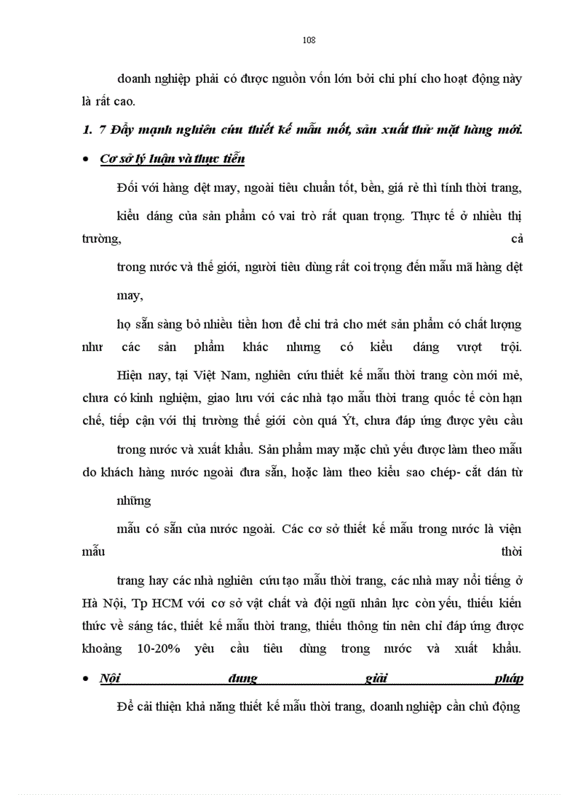 image for page Cỏc giải phỏp nõng cao sức cạnh tranh của sản phẩm xuất khẩu ở cụng ty dệt may Hà Nội (Hanosimex)