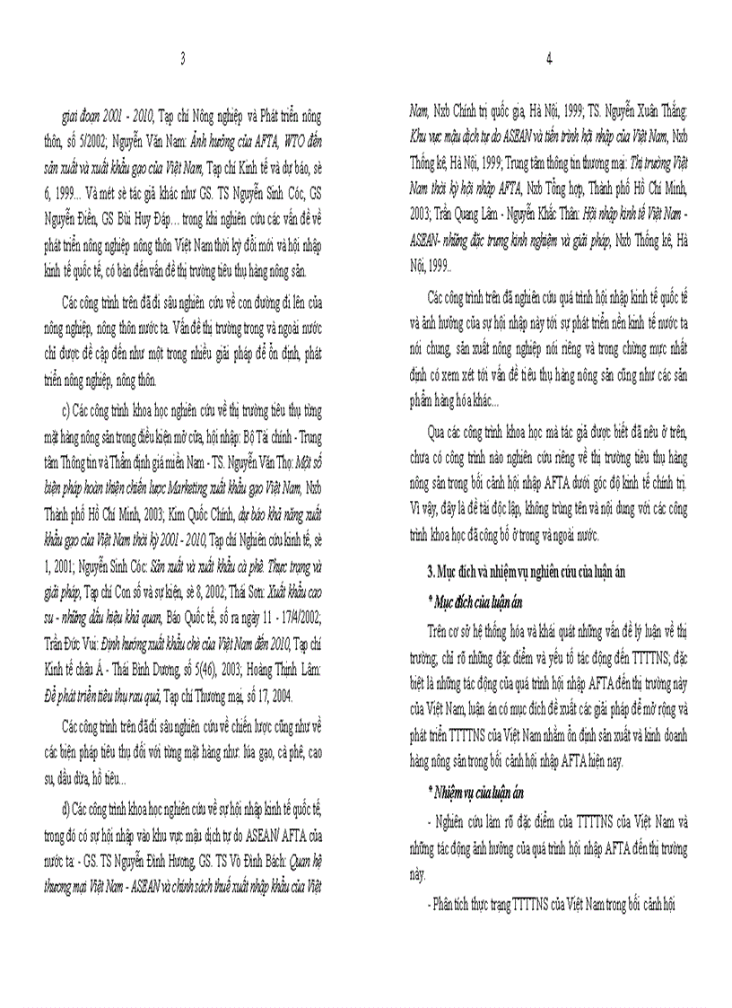 image for page Thị trường tiêu thụ hàng nông sản của Việt Nam trong bối cảnh hội nhập AFTA
