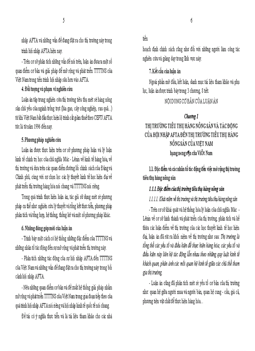 image for page Thị trường tiêu thụ hàng nông sản của Việt Nam trong bối cảnh hội nhập AFTA