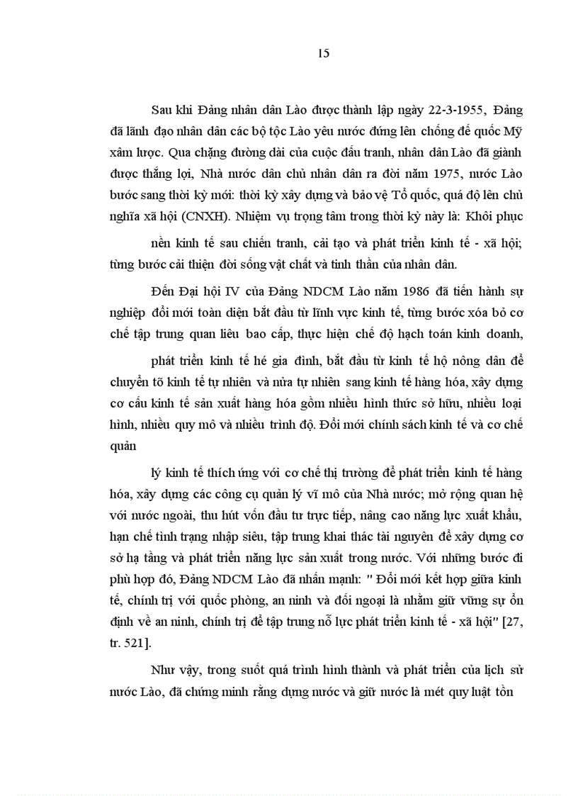 image for page Mối quan hệ biện chứng giữa kinh tế với quốc phòng trong thời kỳ đổi mới ở CHDCND Lào