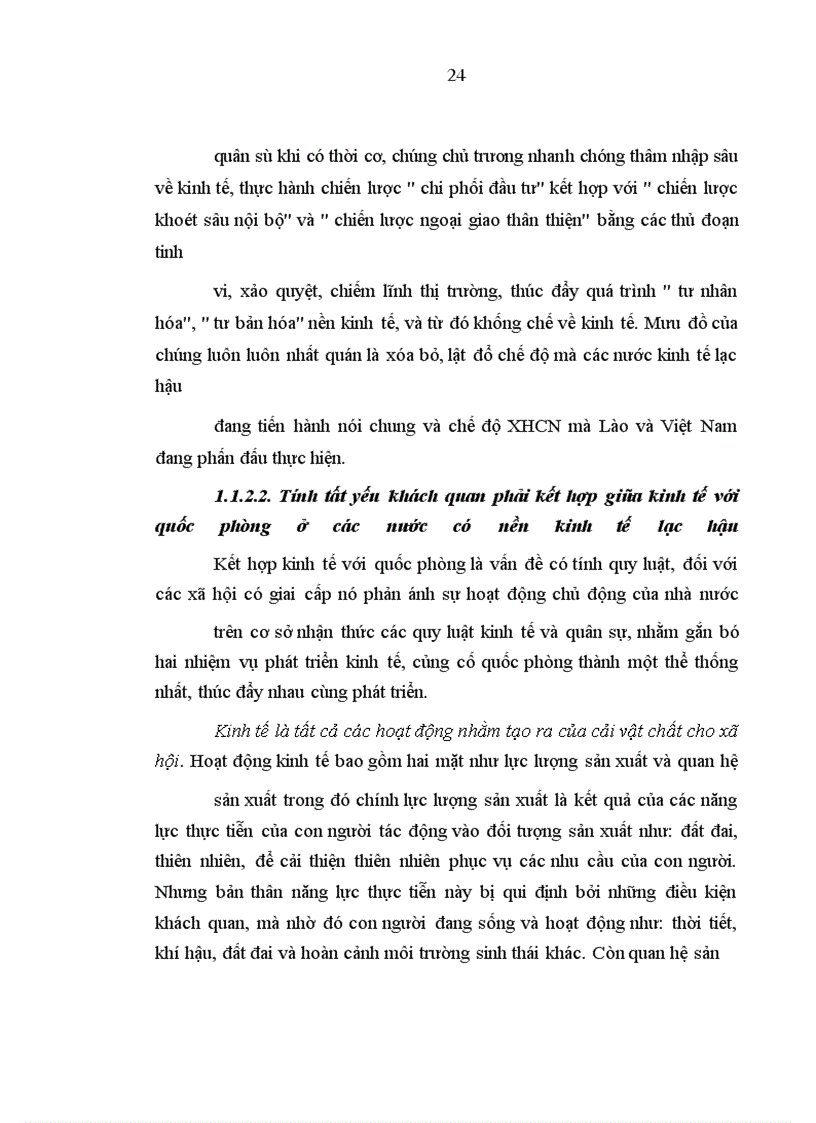 image for page Mối quan hệ biện chứng giữa kinh tế với quốc phòng trong thời kỳ đổi mới ở CHDCND Lào