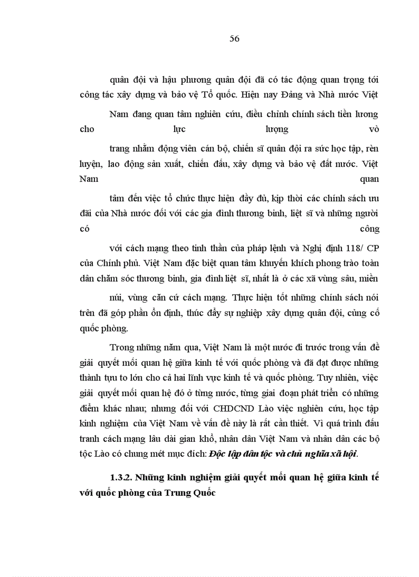 image for page Mối quan hệ biện chứng giữa kinh tế với quốc phòng trong thời kỳ đổi mới ở CHDCND Lào