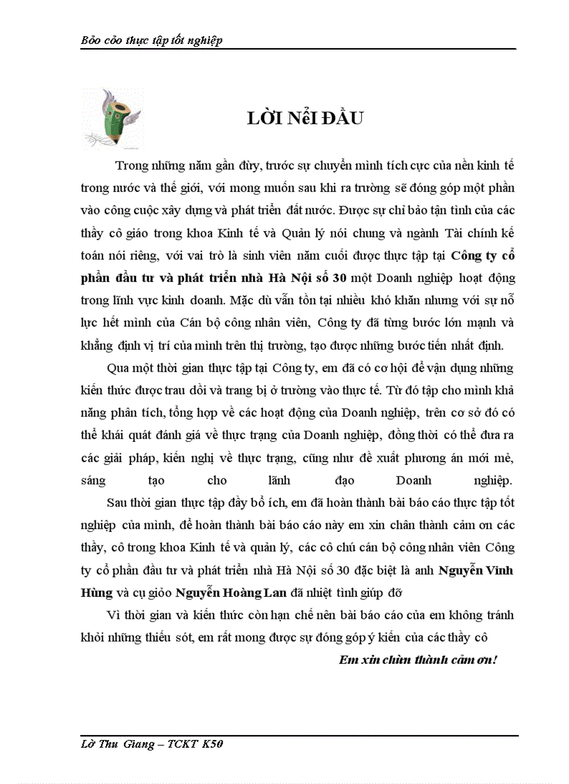 image for page Thực tập tốt nghiệp: công ty cổ phần đầu tư và phát triển nhà hà nội số 30