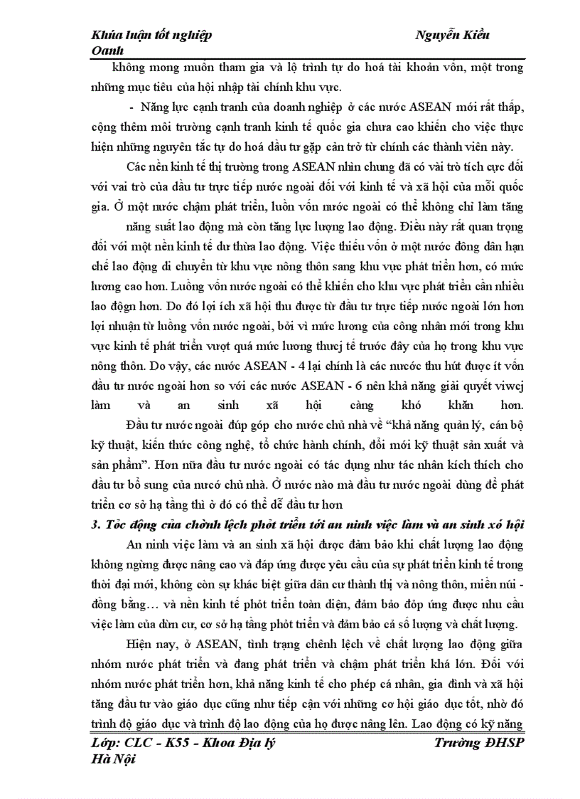 image for page Tác động của chênh lệch phát triển con người tới an ninh kinh tế ở khu vực ASEAN giai đoạn 1985 - 2005