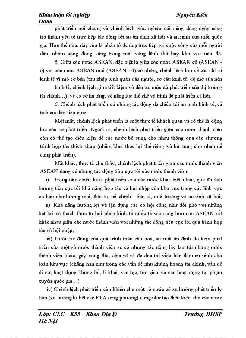 image for page Tác động của chênh lệch phát triển con người tới an ninh kinh tế ở khu vực ASEAN giai đoạn 1985 - 2005