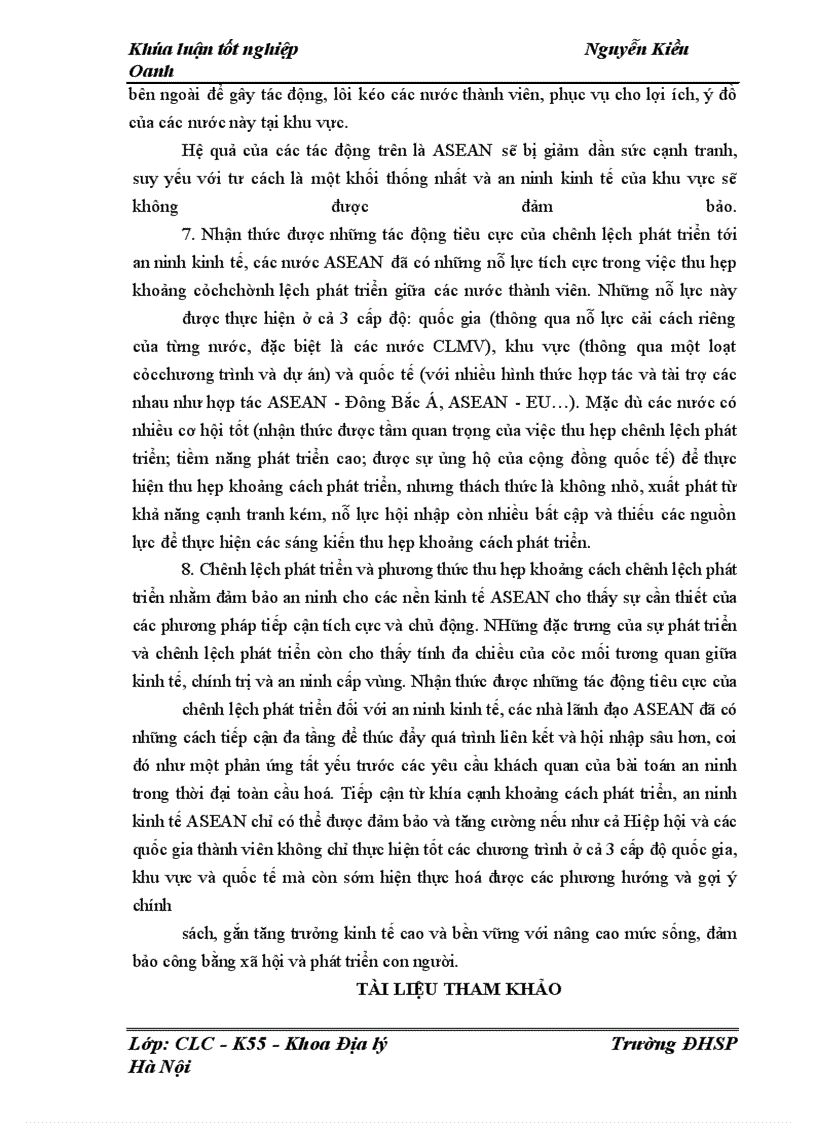 image for page Tác động của chênh lệch phát triển con người tới an ninh kinh tế ở khu vực ASEAN giai đoạn 1985 - 2005