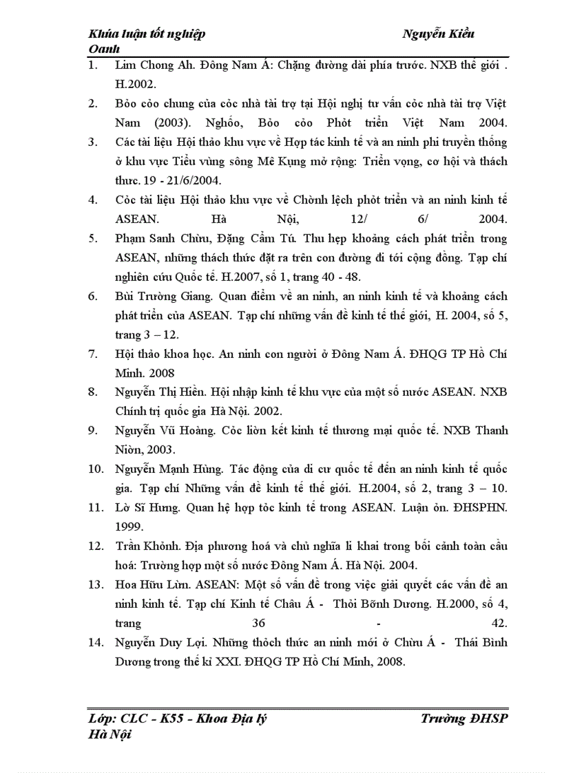 image for page Tác động của chênh lệch phát triển con người tới an ninh kinh tế ở khu vực ASEAN giai đoạn 1985 - 2005