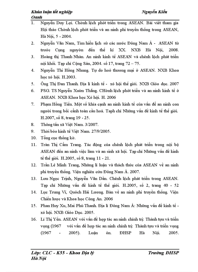image for page Tác động của chênh lệch phát triển con người tới an ninh kinh tế ở khu vực ASEAN giai đoạn 1985 - 2005