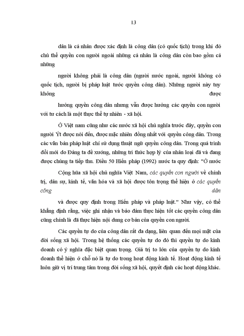 image for page Vấn đề quyền tự do kinh doanh và pháp luật kinh tế