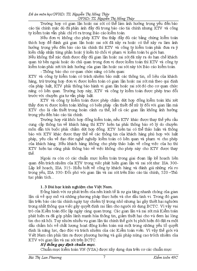 image for page Thực trạng về gian lận và sai sót trên Báo cáo tài chính và trách nhiệm của kiểm toán viên đối với gian lận và sai sót tại Việt Nam hiện nay