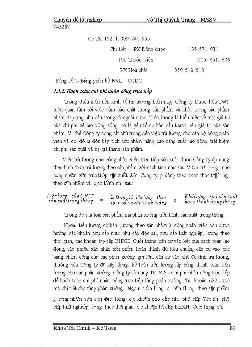 image for page Hoàn thiện tổ chức công tác kế toán chi phí sản xuất và tính giá thành sản phẩm tại Công ty Dược liệu TW1