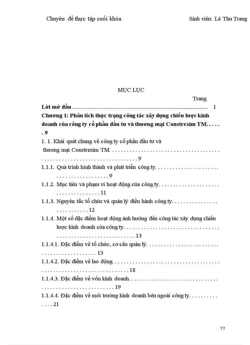 image for page Giải pháp hoàn thiện công tác xây dựng chiến lược kinh doanh của công ty Cổ phần Đầu tư và thương mại ( Constrexim – TM )