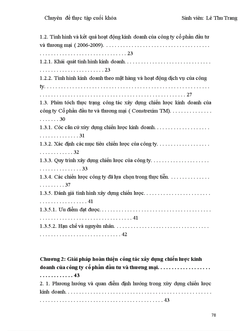 image for page Giải pháp hoàn thiện công tác xây dựng chiến lược kinh doanh của công ty Cổ phần Đầu tư và thương mại ( Constrexim – TM )