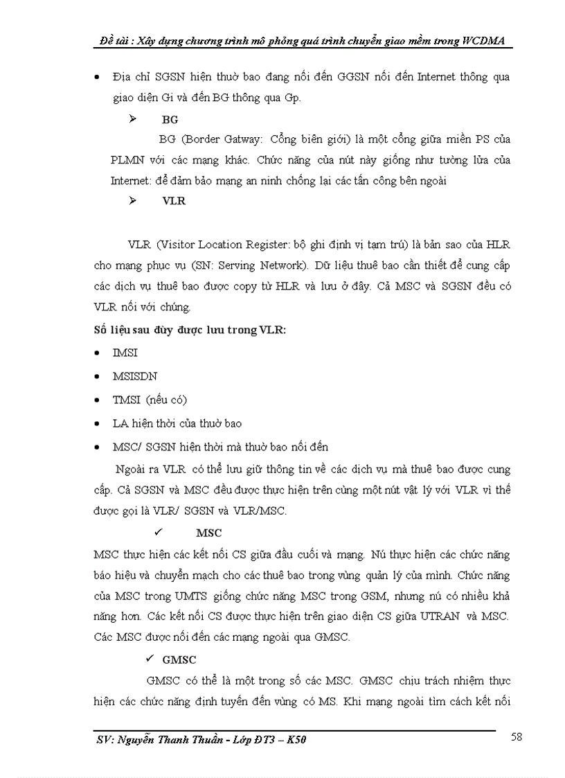 image for page Xây dựng chương trình mô phỏng quá trình chuyển giao mềm trong WCDMA