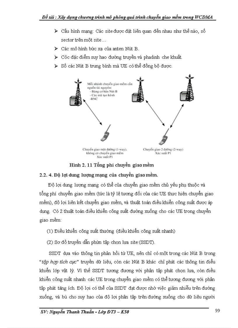 image for page Xây dựng chương trình mô phỏng quá trình chuyển giao mềm trong WCDMA