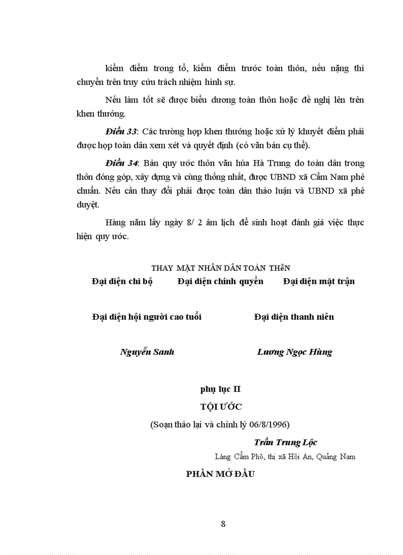 image for page Xây dựng gia đình văn hóa - thôn xóm văn minh ở thôn Hà Trung