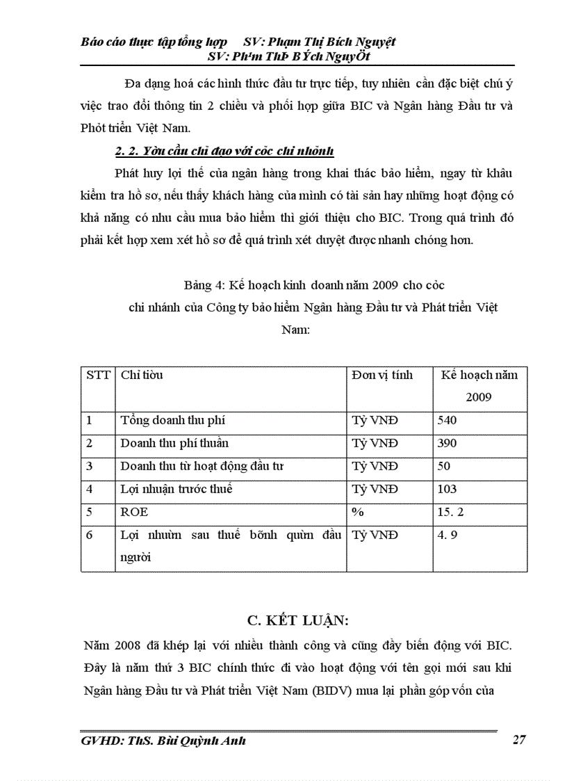 image for page Những thành công, khó khăn và phương hướng kinh doanh của BIC.