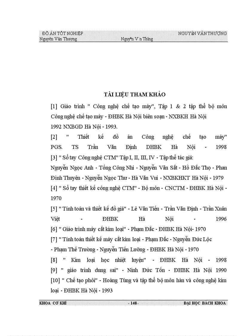 image for page Tính toán thiết kế quy trình công nghệ chế tạo và đồ gá một số đồ gá để gia công chi tiết Thân và Nắp Gối Đỡ